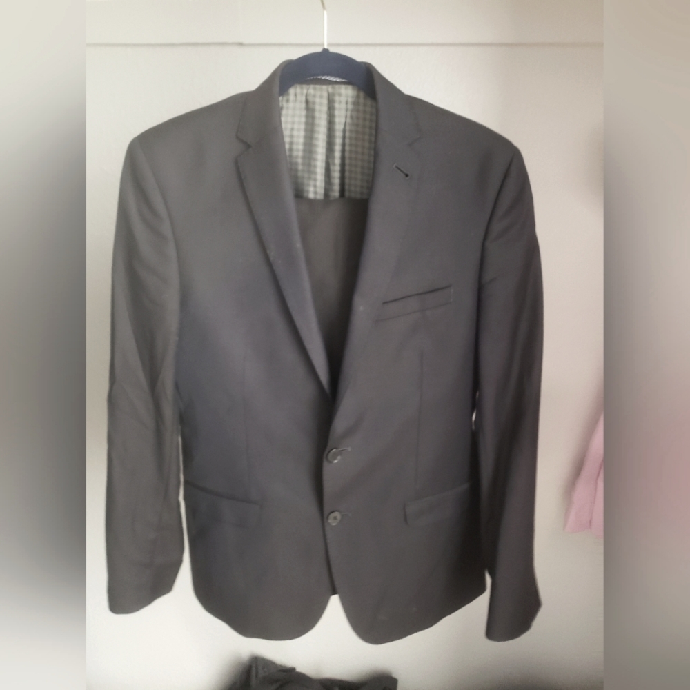 Ben Sherman Camden blue black suit, 38r/32w